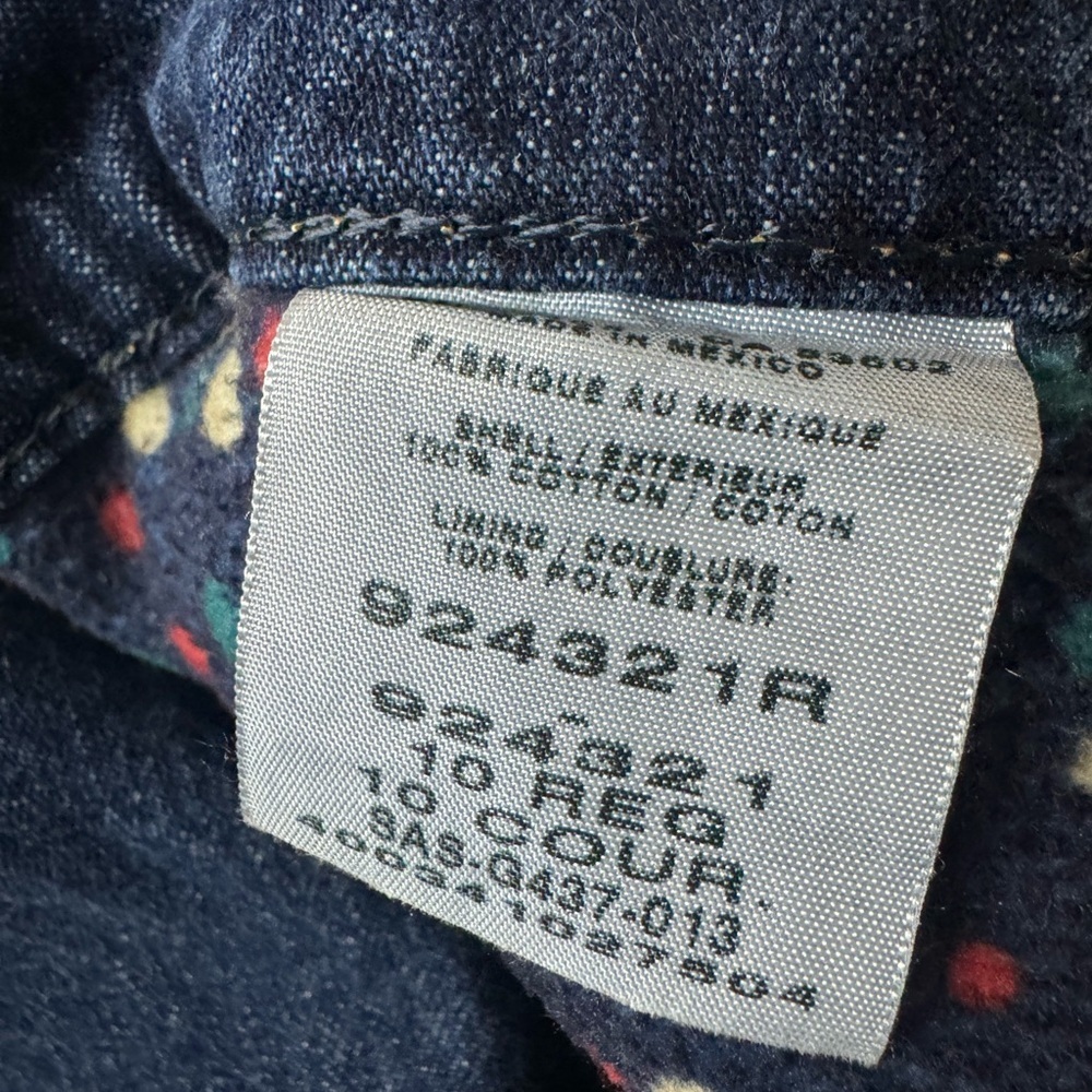 Vintage Cabela's fleece lined Dark Blue Women's Jeans 10 regular - Picture 5 of 5
